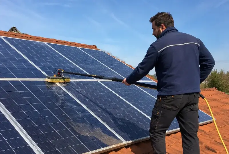 Nettoyage et entretien de panneaux solaires à Mézens