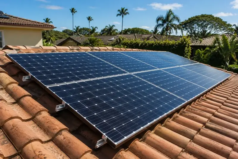 Installation de panneaux solaires à Mézens